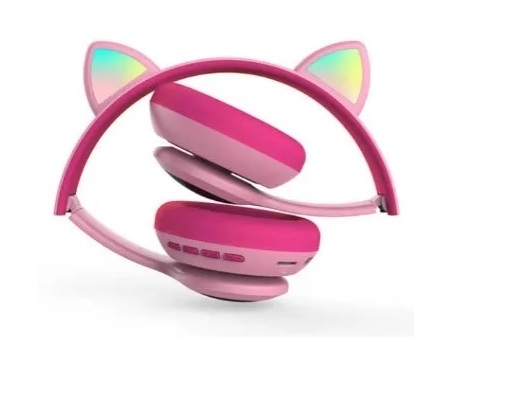 Auriculares Orejas Gato Bluetooth Con Luces Led Cafini CN-A608BT