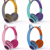 Auriculares Orejas Gato Bluetooth Con Luces Led Cafini CN-A608BT
