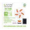 CN-F2616BT PARTE 3 Ventilador 16” con Panel Solar 6 W CN-F2616BT