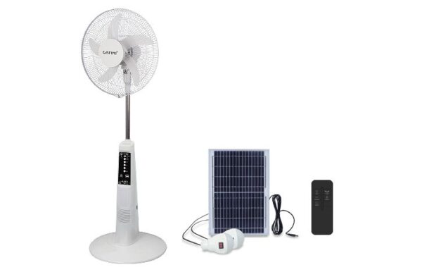 CN-F2676BT PARTE 2 Ventilador 16" con 2 Bombillas y Panel Solar CN-F2676BT