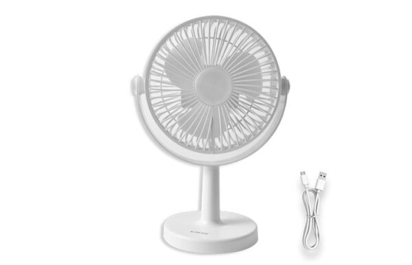 CN-F2682B PARTE 2 Ventilador de Escritorio 8” con Luz y Giro 360° – Batería 2400 mAh CN-F2682B