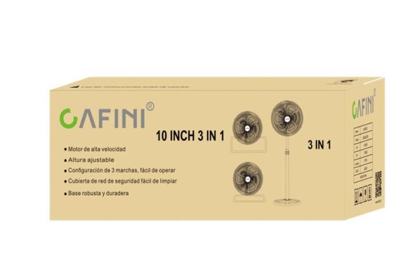 CN-F2910 PARTE 3 Ventilador 3 en 1 de 10” con Oscilación CN-F2910